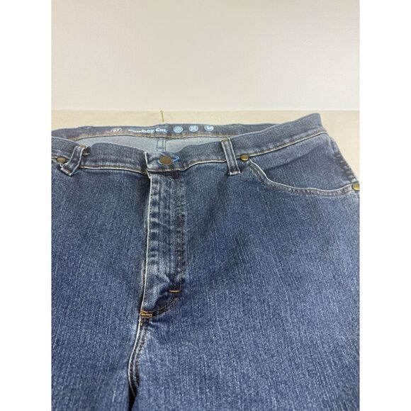 Wrangler Jeans Mens 47x30 Blue Cowboy Cut Regular Fit Premium Performance Denim - Picture 5 of 12